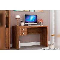 Mesa de Escritório ME4165 c/ 2 Gavetas Nogal - Tecno Mobili - 2