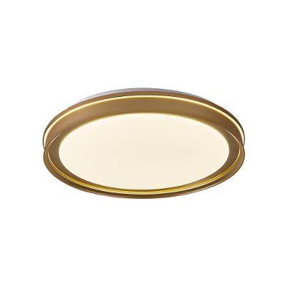 Plafon Glyner 90035 Led Dimerizável 50cm Dourado Fosco Bivolt Nordecor Iluminação