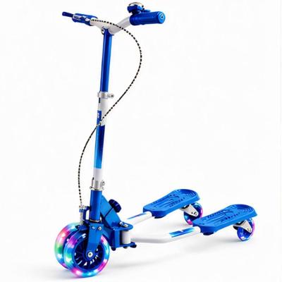 Patinete Infantil 3 Rodas Azul com Guidão Ajustável Até 78cm para Crianças Unitoys