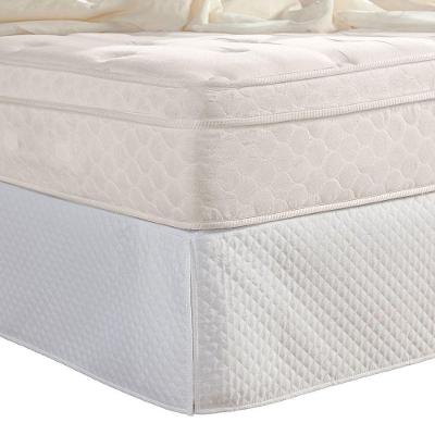Saia para Cama Box Casal King Matelada com Pregas 01 Peça Branco MR Enxovais