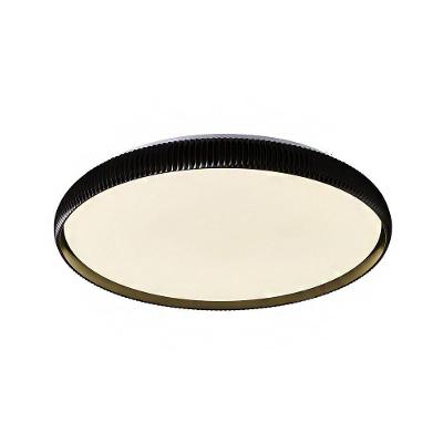 Plafon de LED Embutido Rond 90037 52cm Dimerizável Preto Bivolt Nordecor Iluminação