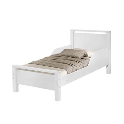Mini Cama Infantil Meli Com Pés De Madeira Para Quarto Infantil Design Moderno E Clean - Branco