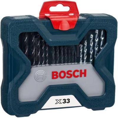 Kit de Pontas e Brocas X-Line 33 Peças para Madeira Metal e Alvenaria Bosch
