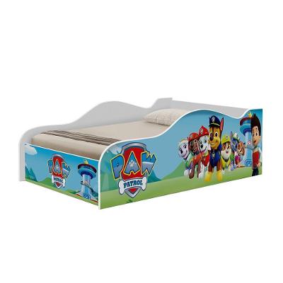 Mini Cama Carro Infantil Patrulha Canina Adesivada Para Quarto Infantil Menino