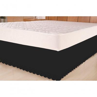 Saia para Cama Box Ajustável Solteiro Viúva Casal e Queen Microfibra 100% Poliéster Deccoralle