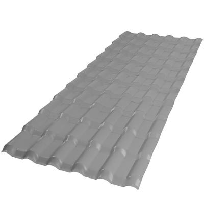 Telha de PVC Plan P3010055 2,42m X 88cm 6 Ondas Cinza com Alta Resistência Mecânica Afort