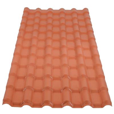 Telha de PVC Plan Colonial P3010021 2,42m X 88cm 6 Ondas Terracota Afort