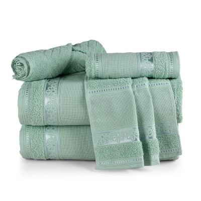 Jogo de Toalha Atelie 5 Peças 100% Algodão 400g-m2 Verde Erva Casa com Amor