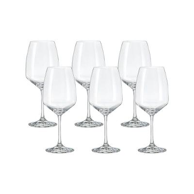 Jogo de Taças para Água Aroma 6 Unidades 560ml Cristal Ecológico Transparente Haus Concept