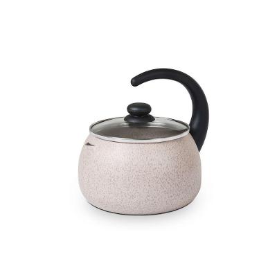 Chaleira Ceramic Life Suprema 2L Alumínio com Tampa de Vidro para Cozinha Vanilla Brinox