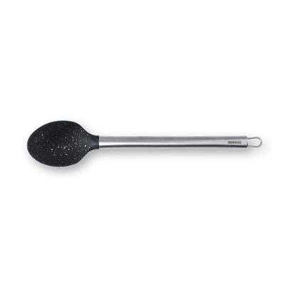 Colher para Arroz Duo em Silicone e Aço Inox 33,5cm Preto Brinox
