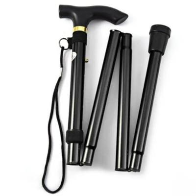 Bengala Dobrável Alumínio Ajustável Adulto com Cabo Ergonômico e Ponteira Antiderrapante Altura 80cm