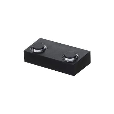 Mini Arandela de LED Flou Duo 4W Bivolt 2700K Luz Amarela Preto Nordecor Iluminação