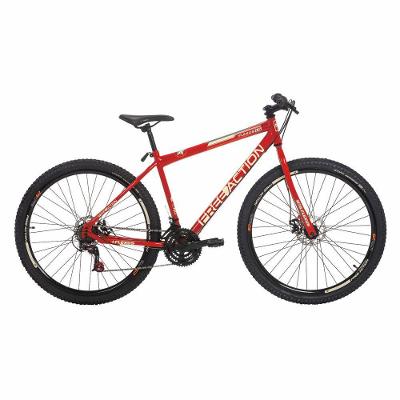 Bicicleta Flexus 1.5 Mtb Aro 29 Quadro Aço 21 Marchas Free Action Vermelho Coke