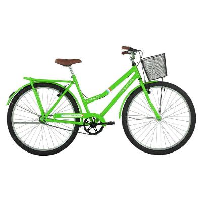 Bicicleta Paradise Urbana Aro 26 Quadro Aço 1 Marcha Verde Kawasaki Free Action