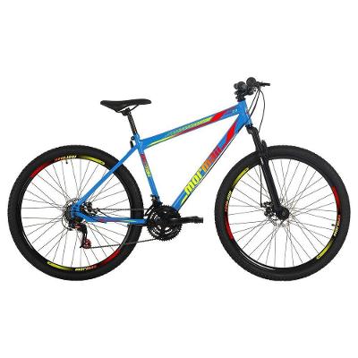 Bicicleta Mountain Bike Jaws 2.0 Aro 29 Quadro Aço 21 Marchas Freio a Disco Azul Capri Mormaii