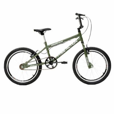 Bicicleta Bmx Sts Cross Aro 20 Aço 1v Verde Militar Free Action