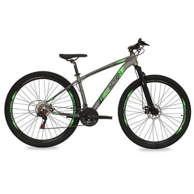 Bicicleta Flexus 3.1 Mtb Aro 29 Quadro Alumínio 21 Marchas Free Action Grafite-verde