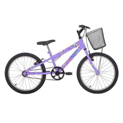 Bicicleta Kiss Mountain Bike Aro 20 Quadro Aço 1v Lilás Free Action