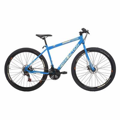 Bicicleta Flexus 1.5 Mountain Bike Aro 29 Quadro Aço 21 Marchas Free Action Azul Capri
