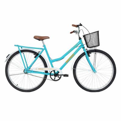 Bicicleta Soberana Urbana Transporte e Passeio Aro 26 Quadro Aço 1v Verde Tiffany Mormaii