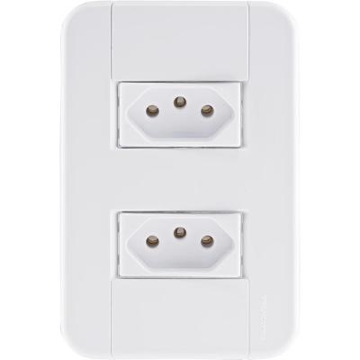 Kit 30 Conjunto 4x2 Tablet com 2 Tomadas 2P+T 20A 250V Branco Tramontina