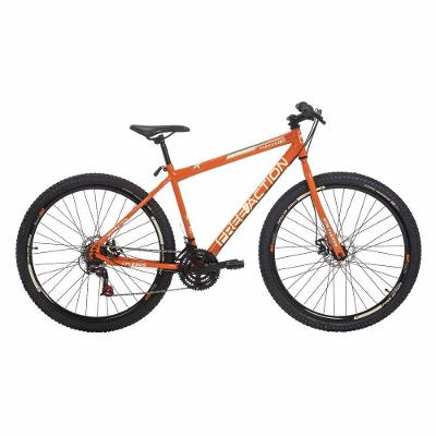 Bicicleta Flexus 1.5 Mtb Aro 29 Quadro Aço 21 Marchas Freio a Disco Free Action Laranja