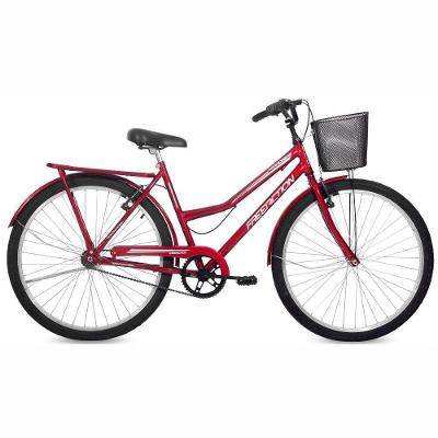Bicicleta Paradise Urbana Aro 26 Quadro Aço 1 Marcha Vermelho Free Action
