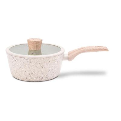 Panela de Indução Ceramic Life Sirius Ø18cm 1,5L Antiaderente Revestimento Cerâmico Vanilla Brinox