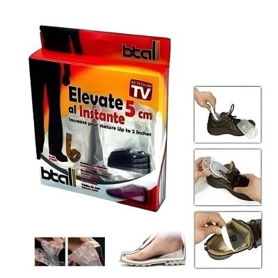 Palmilha Ortopédica Elevatória 3-4 Yeet Gel Silicone para Calcanhar Fascite Transparente Até 5cm