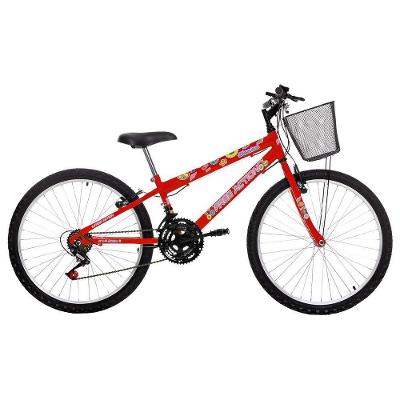 Bicicleta Donna Mountain Bike Aro 24 Quadro Aço 18 Marchas Free Action