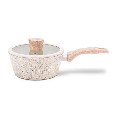 Panela de Indução Ceramic Life Sirius Antiaderente Alumínio 2,1L Bege com Tampa Brinox
