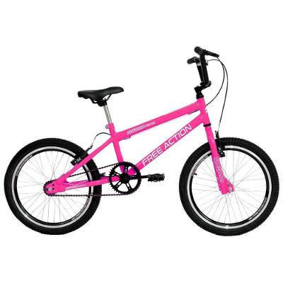 Bicicleta Sts Cross 1v Mountain Bike Aro 20 V-brake Rosa Chicle Free Action