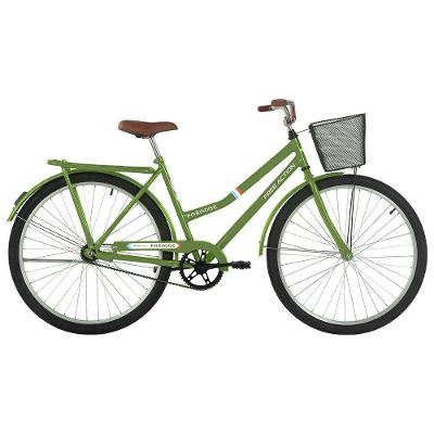 Bicicleta Paradise Urbana Aro 26 Quadro Aço 1 Marcha Free Action Verde Militar