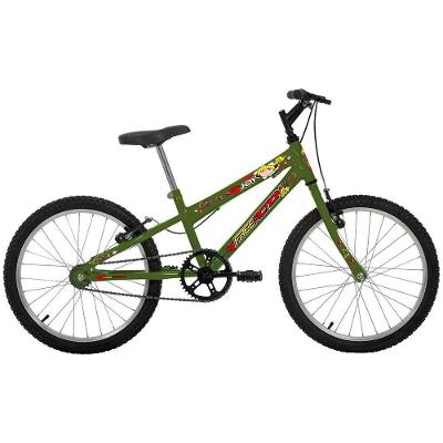 Bicicleta Joy Mountain Bike Aro 20 Quadro Aço 1v Verde Militar Free Action