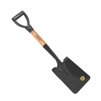 Pá Quadrada Pequena com Cabo 45cm em Aço Carbono Especial para Jardinagem Tramontina