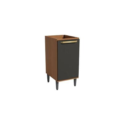 Balcão 1 Porta Elara T750 MDP 40cm Canela-preto Cozinha Kappesberg