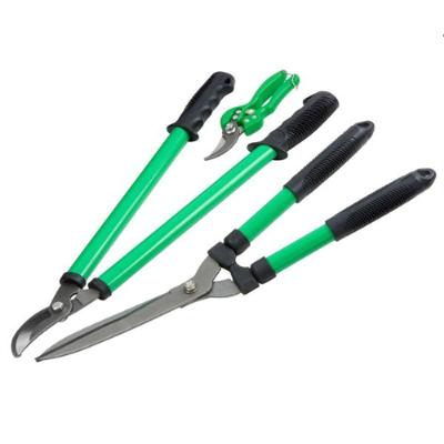 Conjunto de 3 Tesouras para Poda TS27002 em Aço com Cabos Ergonômicos Verde Trapp