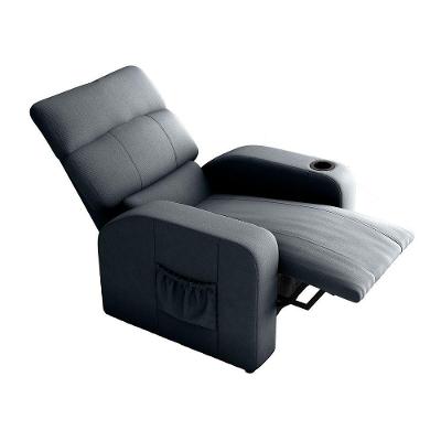 Poltrona Reclinável Mx-67 Pulse do Papai Suede Cinza com Encosto Ajustável Loja Sheep