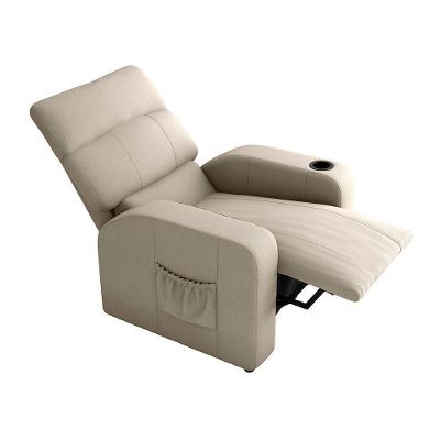 Poltrona Reclinável Mx-67 Pulse Suede Bege com Encosto Ajustável e Espuma D23 Loja Sheep