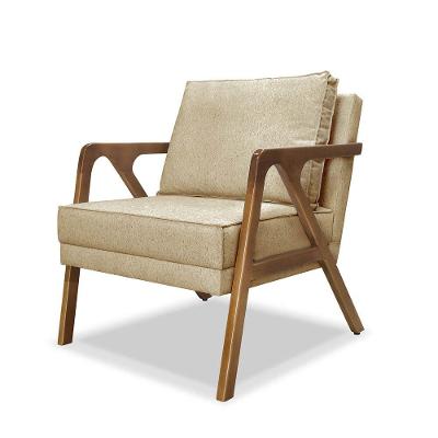 Poltrona Decorativa Monalisa Linho com Espuma D26 Dourado Loja Sheep