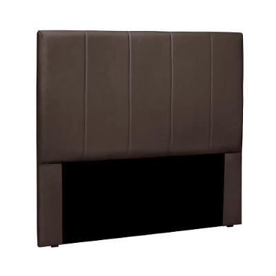 Cabeceira Queen Anya para Cama Box Estrutura MDF-MDP Revestida em Veludo Marrom Loja Sheep