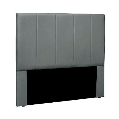 Cabeceira Solteiro Anya para Cama Box Estrutura MDF-MDP Estofada em Veludo Cinza Loja Sheep