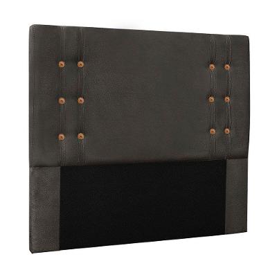 Cabeceira Solteiro Cléo para Cama Box Fixação no Box Suede Cinza Loja Sheep