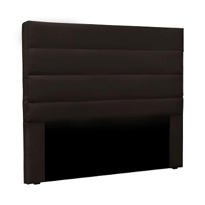 Cabeceira Solteiro Vera 90cm para Cama Box Estrutura MDF-MDP Corino Marrom Loja Sheep