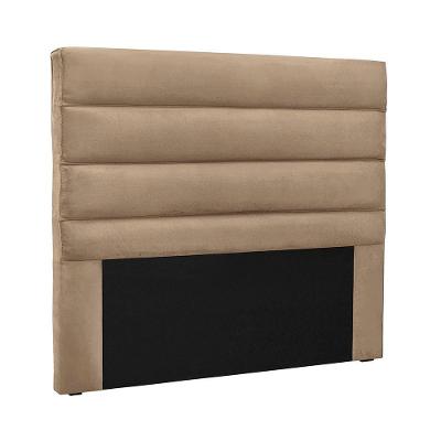 Cabeceira Casal Vera para Cama Box 140cm Madeira Suede Creme Loja Sheep