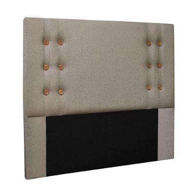 Cabeceira Cléo Solteiro 90cm para Cama Box MDF-MDP Estofada em Linho Rústico Areia Loja Sheep