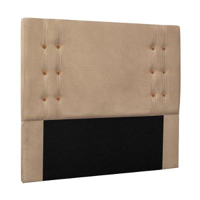 Cabeceira Queen Cléo para Cama Box Estofada MDF MDP Suede Creme Loja Sheep