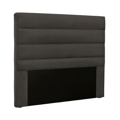 Cabeceira Solteiro Vera para Cama Box Estrutura MDF-MDP Suede Cinza Loja Sheep
