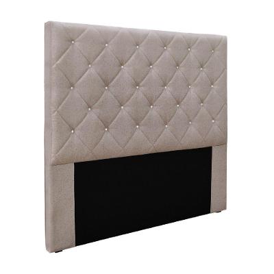 Cabeceira Casal Dora 140cm para Cama Box Estrutura MDF Estofada Linho Rústico Areia Loja Sheep